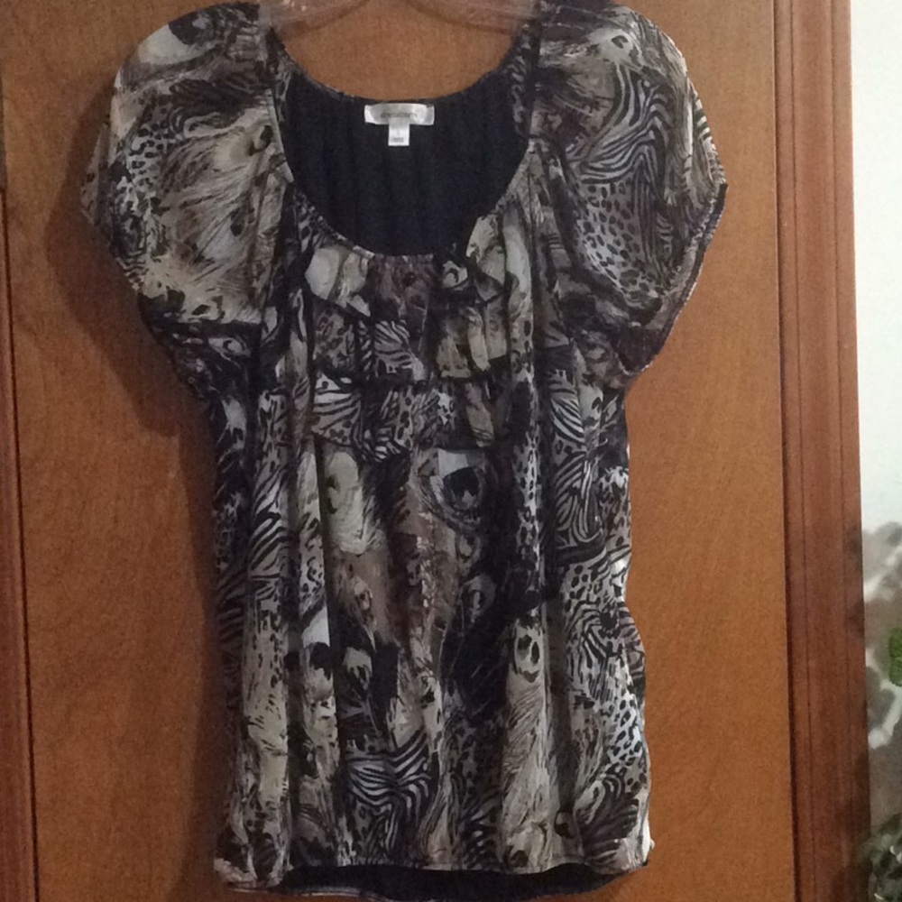 Animal print top